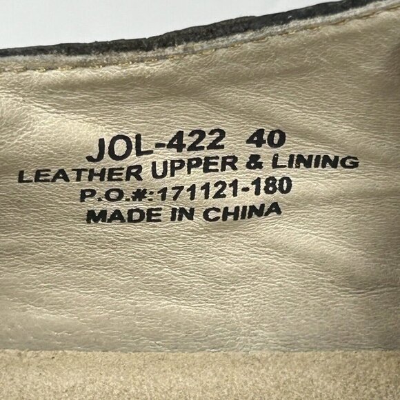 Alegria Shoes EU 40 US 9.5/10 Joleen Molasses Tooled Brown Leather Comfort Clog - Picture 9 of 12